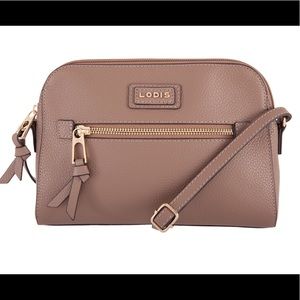 LODIS Charlotte taupe leather crossbody. Nice!